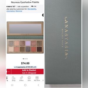 Anastasia Beverly Hills Nouveau Eyeshadow Palette with Elegant Tones